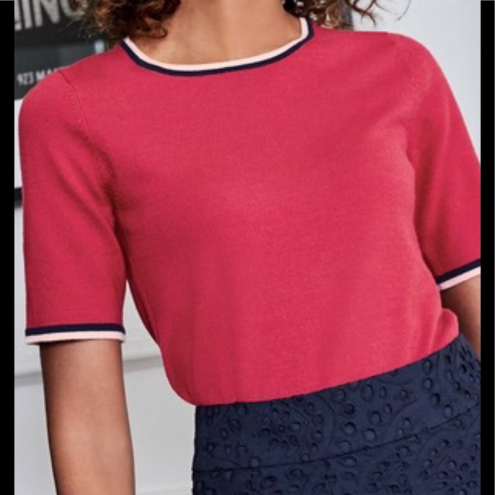 Boden knitted short sleeve sweater